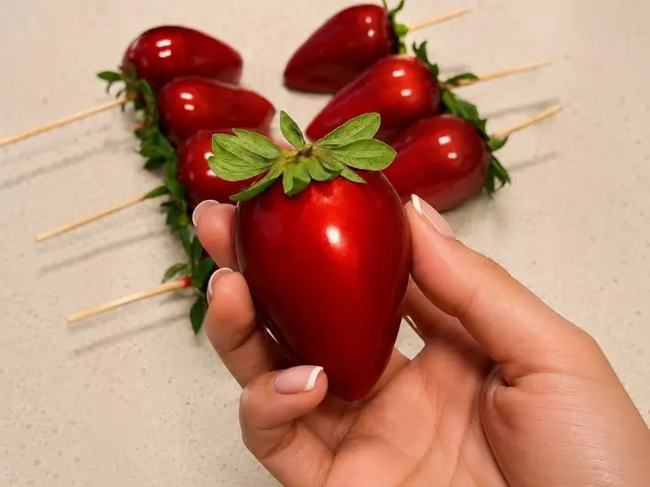 Morango do Amor que Não Gruda na Embalagem